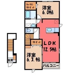 シャン・ストリーム Bの物件間取画像